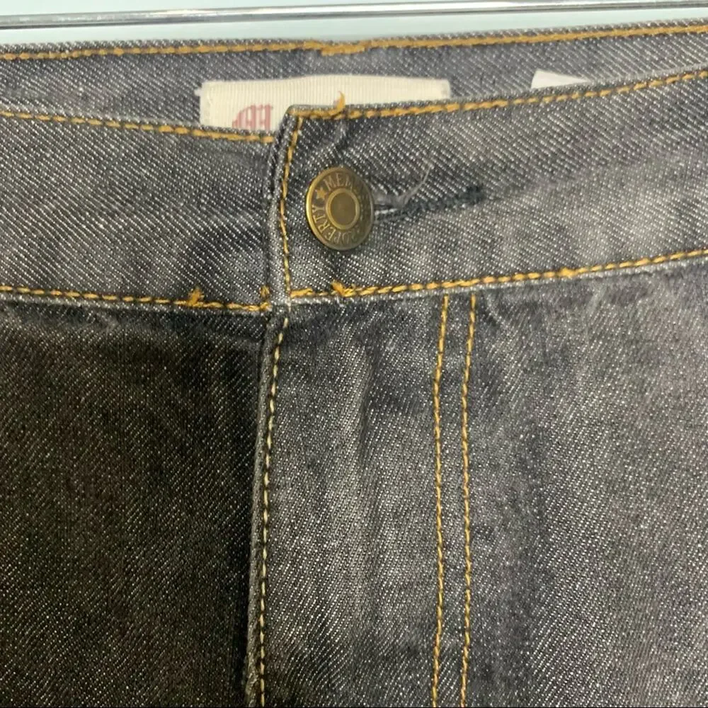 Members Properly Mens Black Straight Leg Jeans 40x32